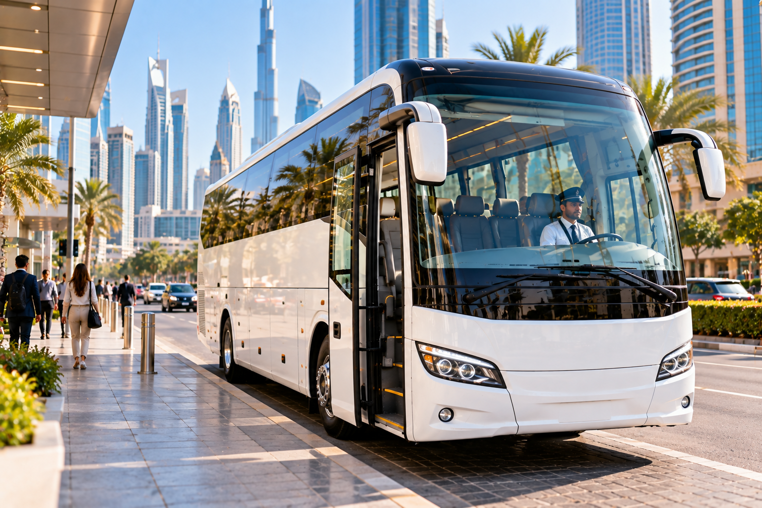 Hourly Bus Hire in Dubai