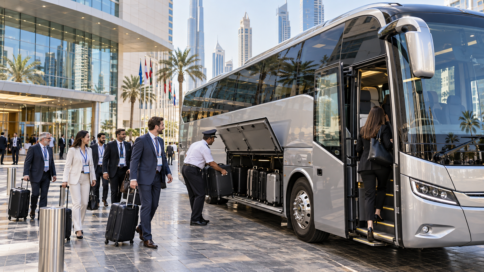 Large Coach Hire in Dubai