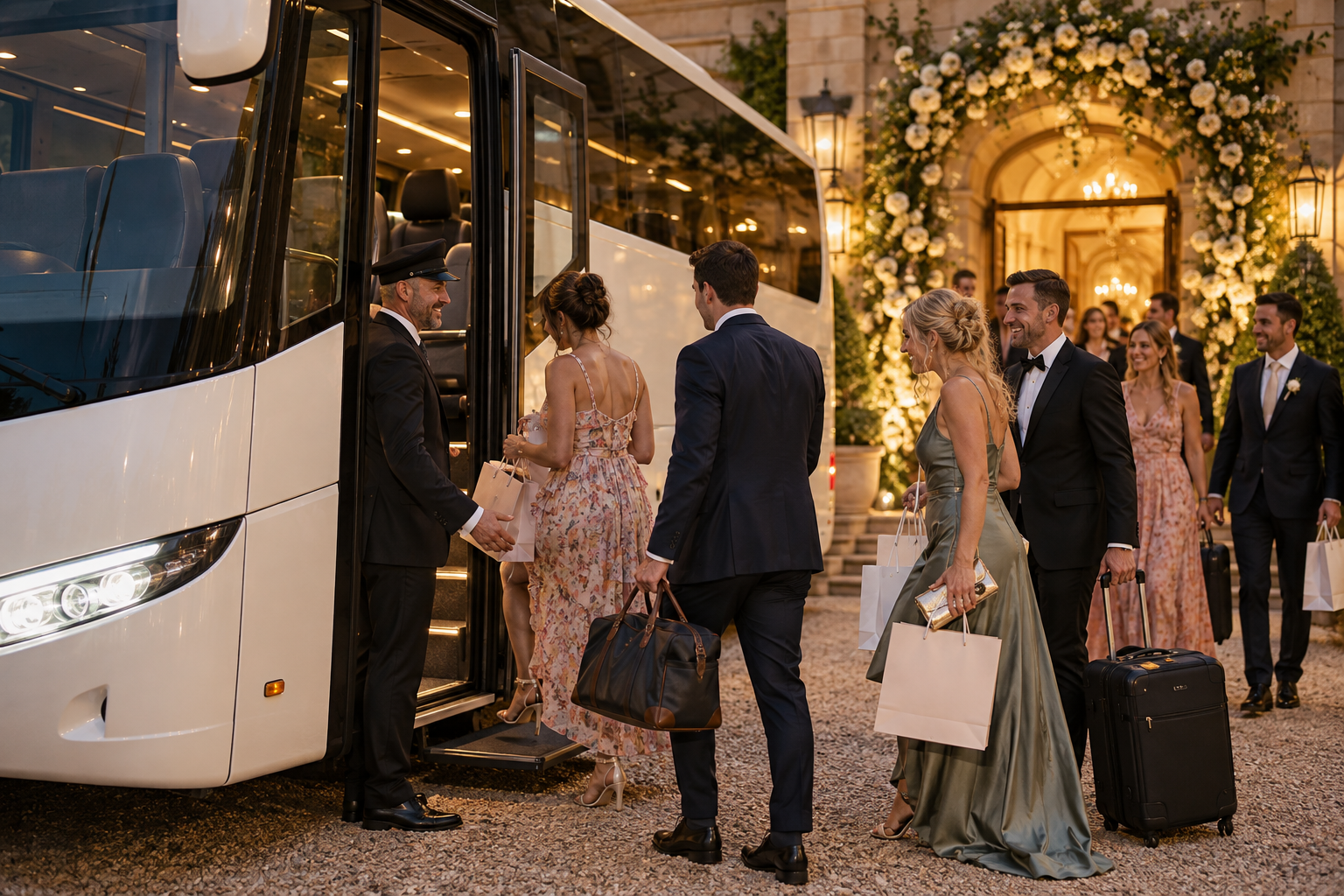 Wedding Coach Hire in Dubai